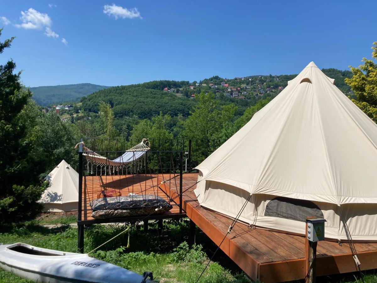 Hotel Glampspace - Szlak Beskidzki Międzybrodzie Bialskie Exterior foto